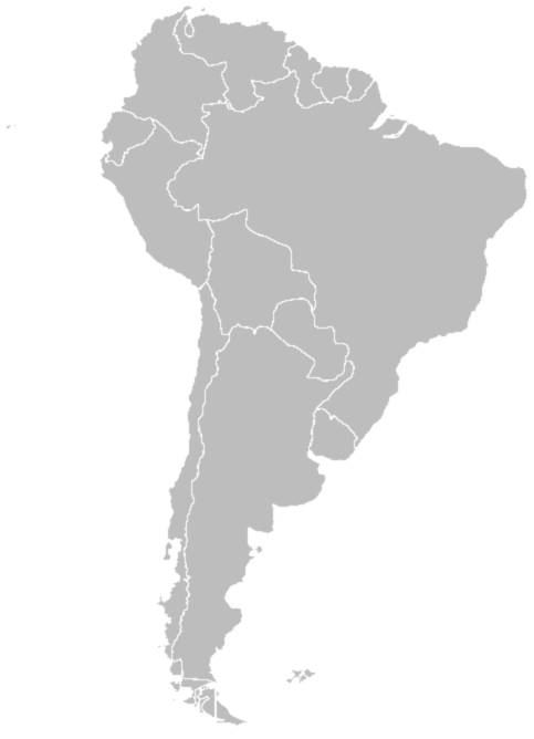 South America Map Colombia an