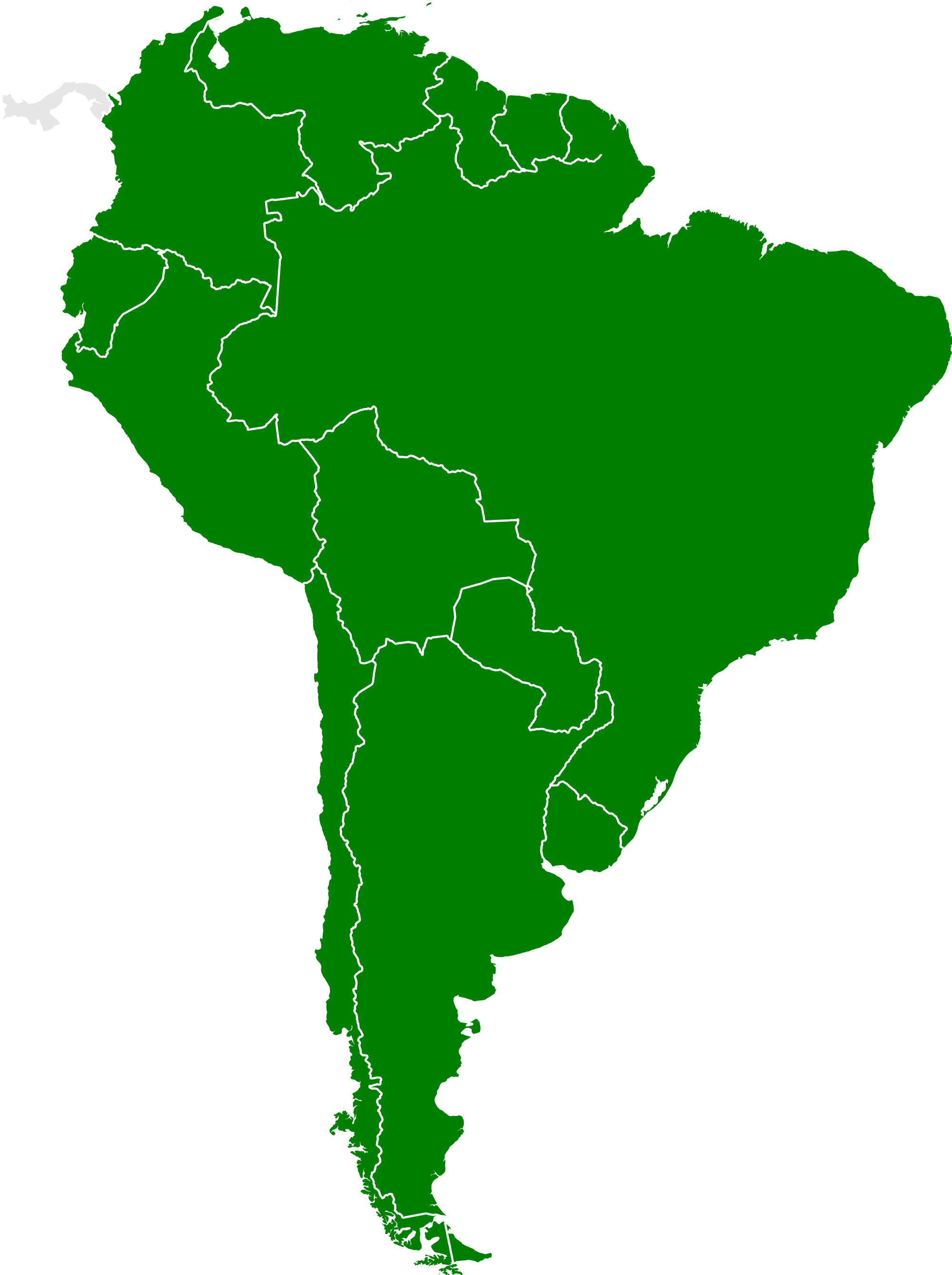 South America Map Colombia And Argentina To Sell Crudes, Peru Awards Import Contracts  Traders - South America, Transparent background PNG HD thumbnail