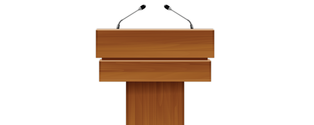 audience, microphone, podium,