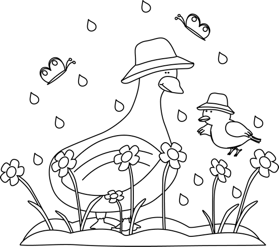 Png Spring Black And White - Black And White Rainy Spring Day, Transparent background PNG HD thumbnail