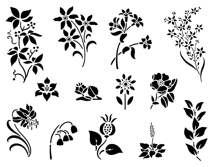 Vector Spring Flowers In Black U0026 White - Spring Black And White, Transparent background PNG HD thumbnail