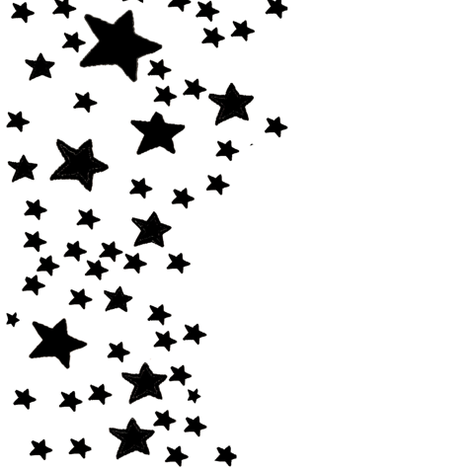 Paper Moon Collection   Black White Star Border Fabric By Bohobear On Spoonflower   Custom Fabric - Star Black And White, Transparent background PNG HD thumbnail