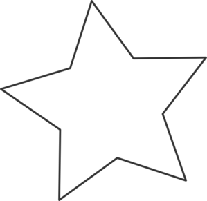 White Star Black Clip Art - Star Black And White, Transparent background PNG HD thumbnail