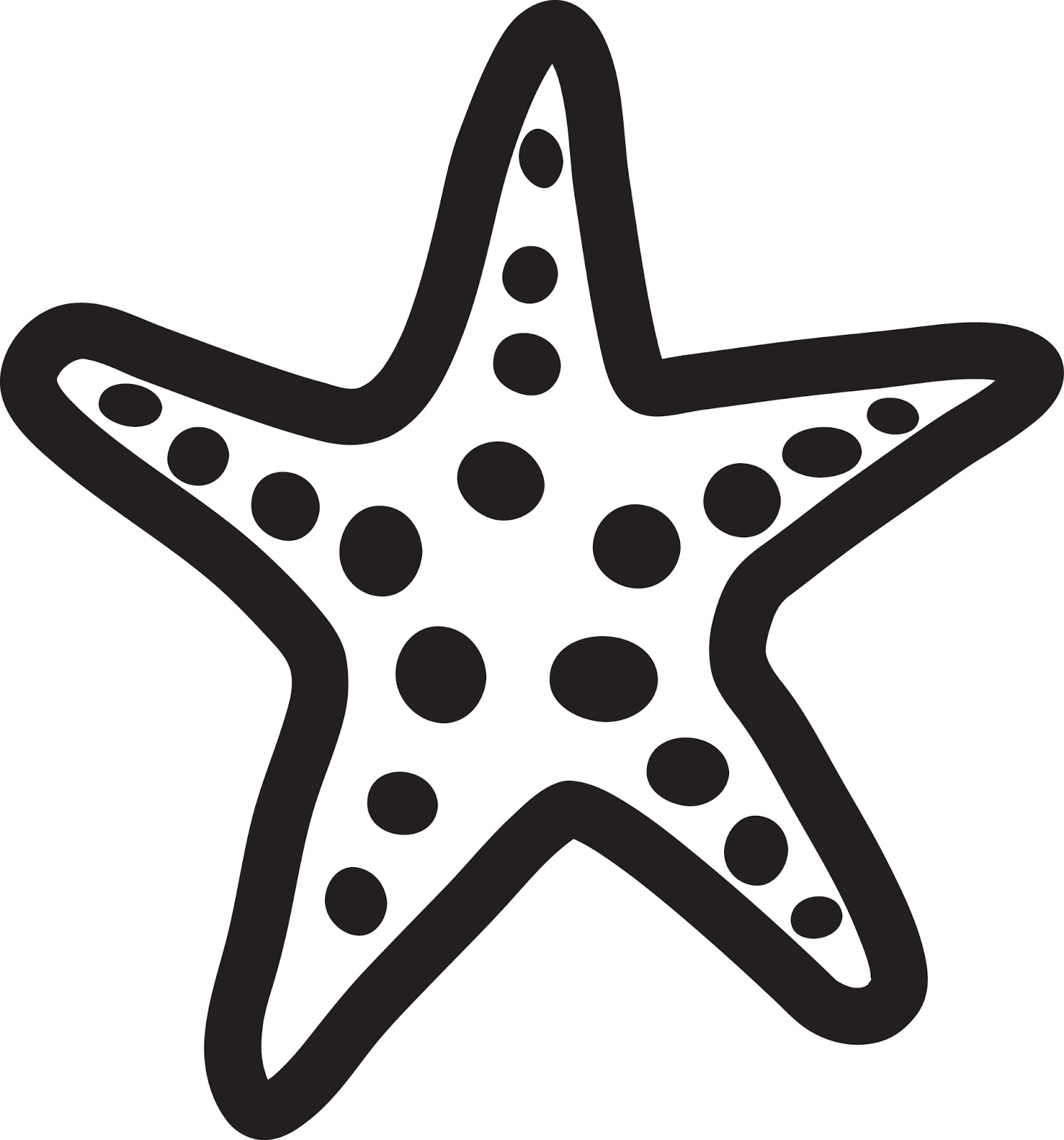 To Starfish Orange Red Clip Clipart Free Clip Art Images Image 0 - Starfish Black And White, Transparent background PNG HD thumbnail