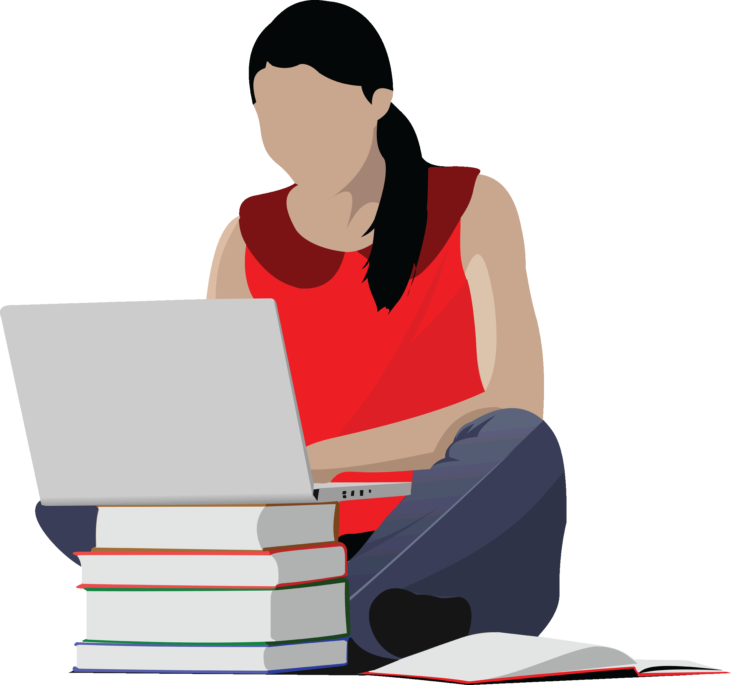 Male College Student Clipart Free Clipart Images - Student Studying, Transparent background PNG HD thumbnail