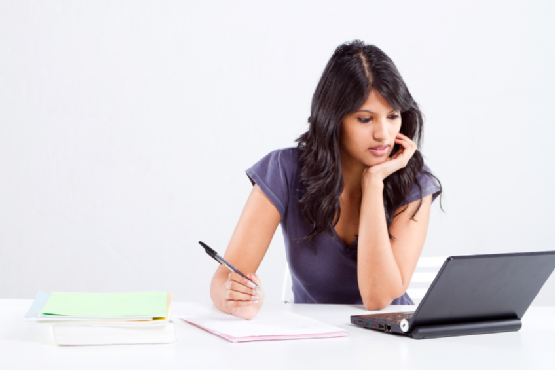 Young Female University Student Studying - Student Studying, Transparent background PNG HD thumbnail