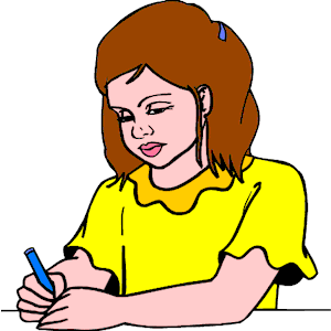 Free Writing Clip Art Clipart - Student Writing, Transparent background PNG HD thumbnail