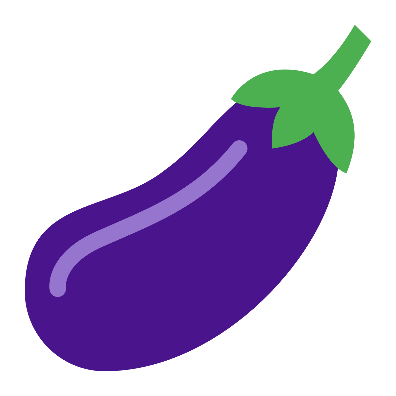Eggplant Icon - Style, Transparent background PNG HD thumbnail