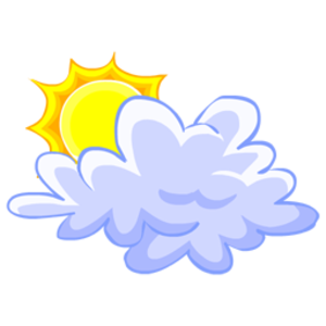 Sun Cloud Clipart - Sun And Clouds, Transparent background PNG HD thumbnail
