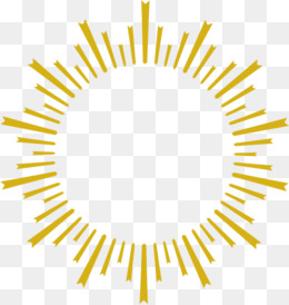 Golden Sun Rays Personality, Golden Sun, Sun, Personality Png Image - Sun Rays, Transparent background PNG HD thumbnail