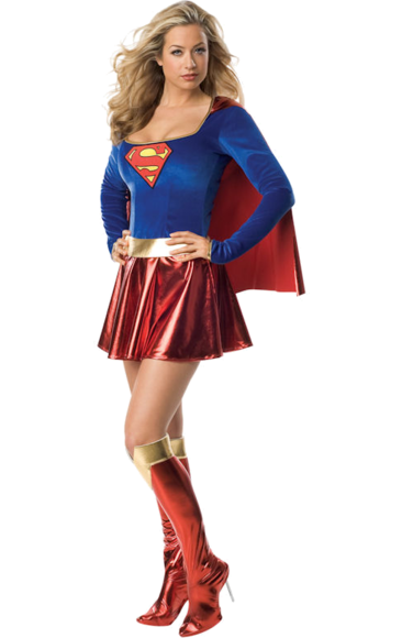 Adult Sexy Supergirl Super Hero Costume - Superwoman, Transparent background PNG HD thumbnail