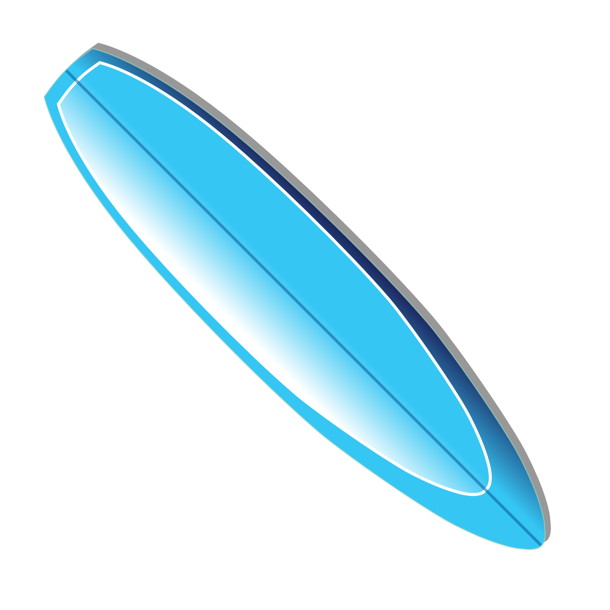 Flat surfboard icon png