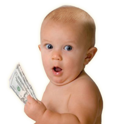 Money And Baby Png Image #27908 - Surprised, Transparent background PNG HD thumbnail