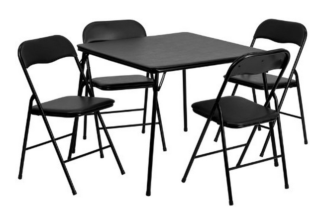 Card Table Set Folding Card Table And Chairs - Table And Chairs, Transparent background PNG HD thumbnail
