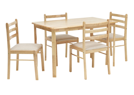 Lincoln Dining Table U0026 4 Chairs - Table And Chairs, Transparent background PNG HD thumbnail