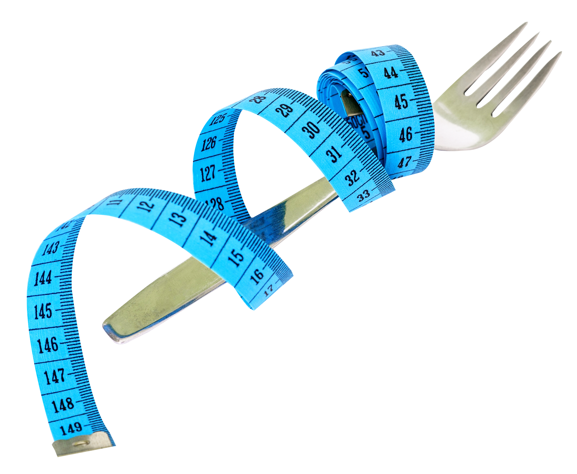 Fork And Measuring Tape Png Transparent Image - Tape Measure, Transparent background PNG HD thumbnail