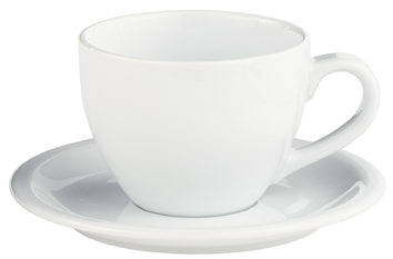 Coffee House 16 Ounce Cup - Tea Cup And Saucer, Transparent background PNG HD thumbnail