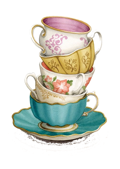 Teacup Stack Png   Transparency / Overlay For Personal Use - Tea Cup And Saucer, Transparent background PNG HD thumbnail