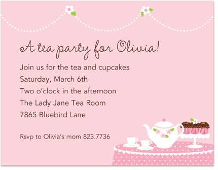 Tea Party Birthday Invitations - Tea Party Invitation, Transparent background PNG HD thumbnail