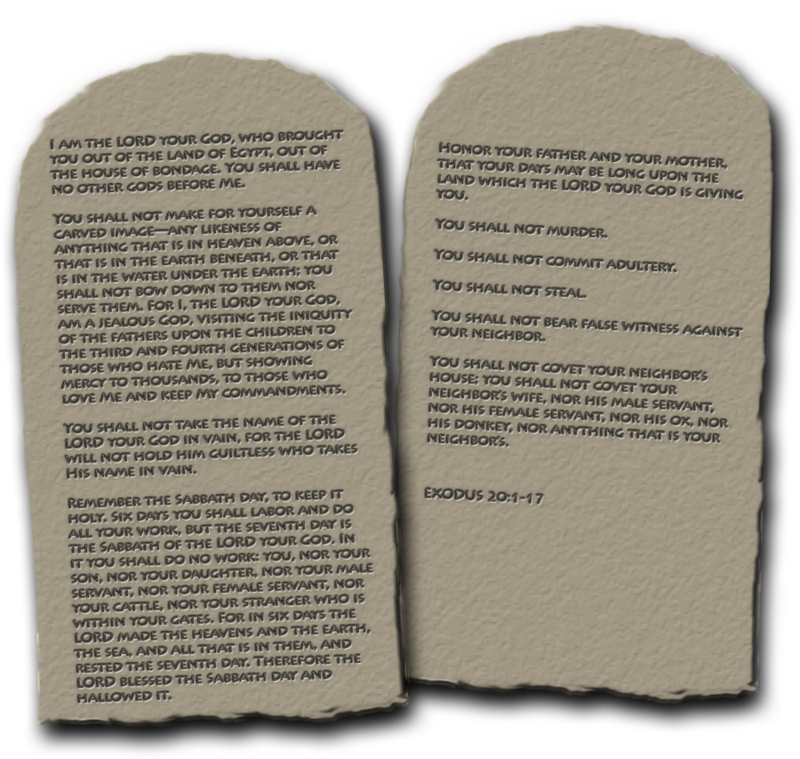Image: Ten Commandments - Ten Commandments Tablets, Transparent background PNG HD thumbnail