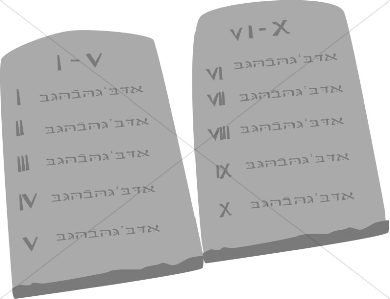 Ten Commandment Tablets - Ten Commandments Tablets, Transparent background PNG HD thumbnail