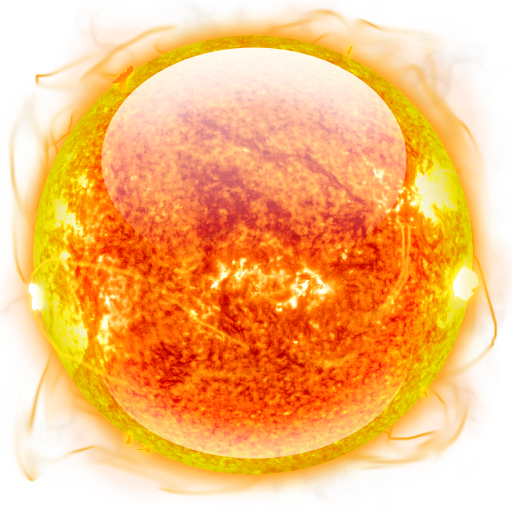 512X512 Pixel - The Sun, Transparent background PNG HD thumbnail