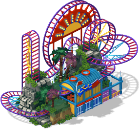 Cityville Roller Coaster,theme Park Ride - Theme Park, Transparent background PNG HD thumbnail