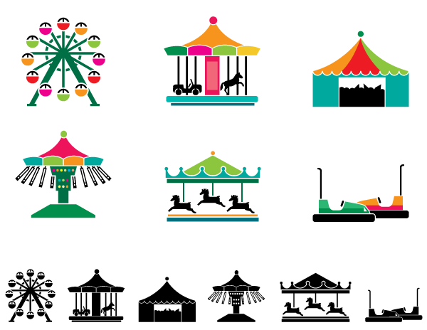 Theme Park Attraction Icons - Theme Park, Transparent background PNG HD thumbnail