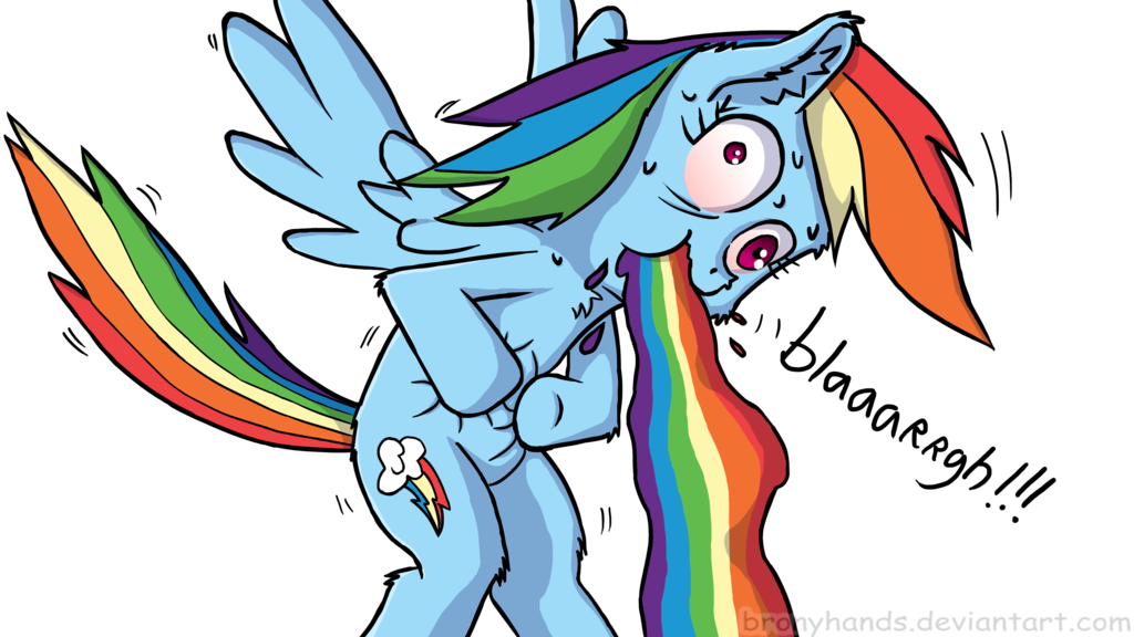 A Rainbow Throwing Up Another Rainbow By Bronyhands Hdpng.com  - Throwing Up, Transparent background PNG HD thumbnail