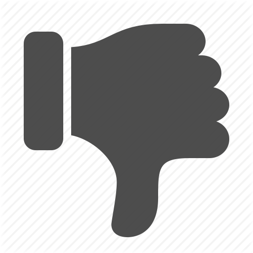Dislike, Down, Hand, Thumbs Down Icon - Thumbs Down, Transparent background PNG HD thumbnail