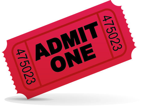 Admit One - Tickets Admit One, Transparent background PNG HD thumbnail