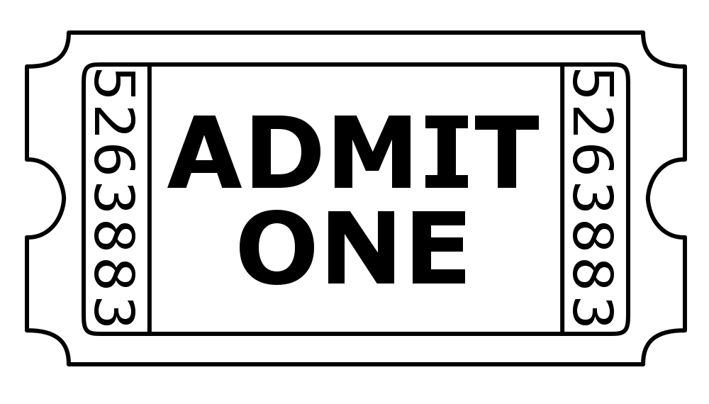 Admit One Ticket Digital Stamp By Janettebernard Hdpng.com  - Tickets Admit One, Transparent background PNG HD thumbnail