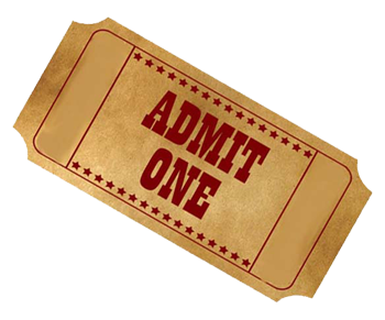 Games - Tickets Admit One, Transparent background PNG HD thumbnail