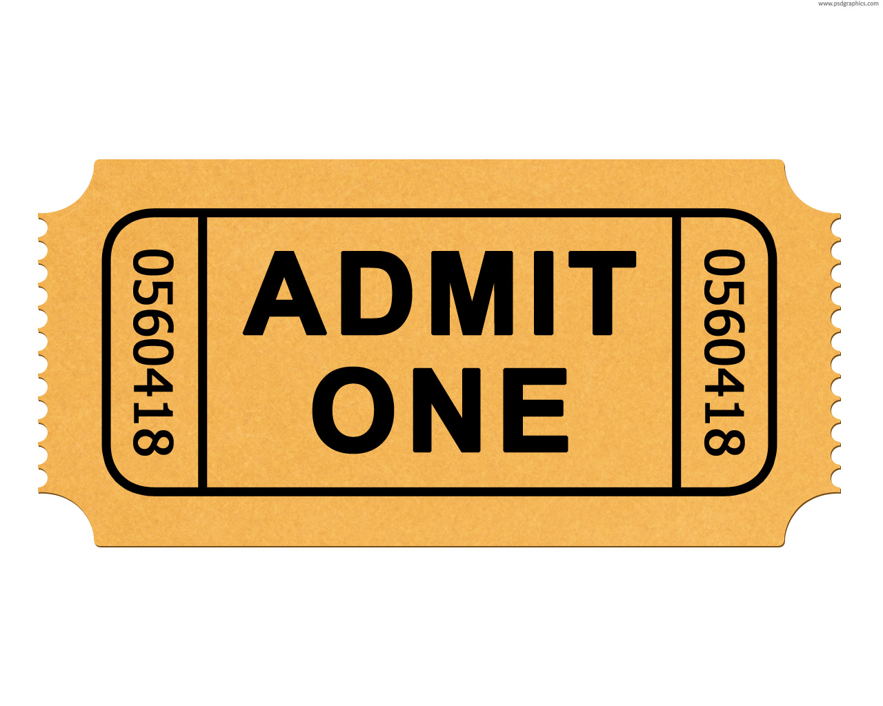 Images For Blank Wonka Golden Ticket Template - Tickets Admit One, Transparent background PNG HD thumbnail