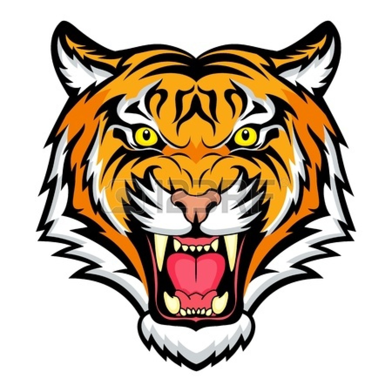 Clipart Info - Tiger Face, Transparent background PNG HD thumbnail