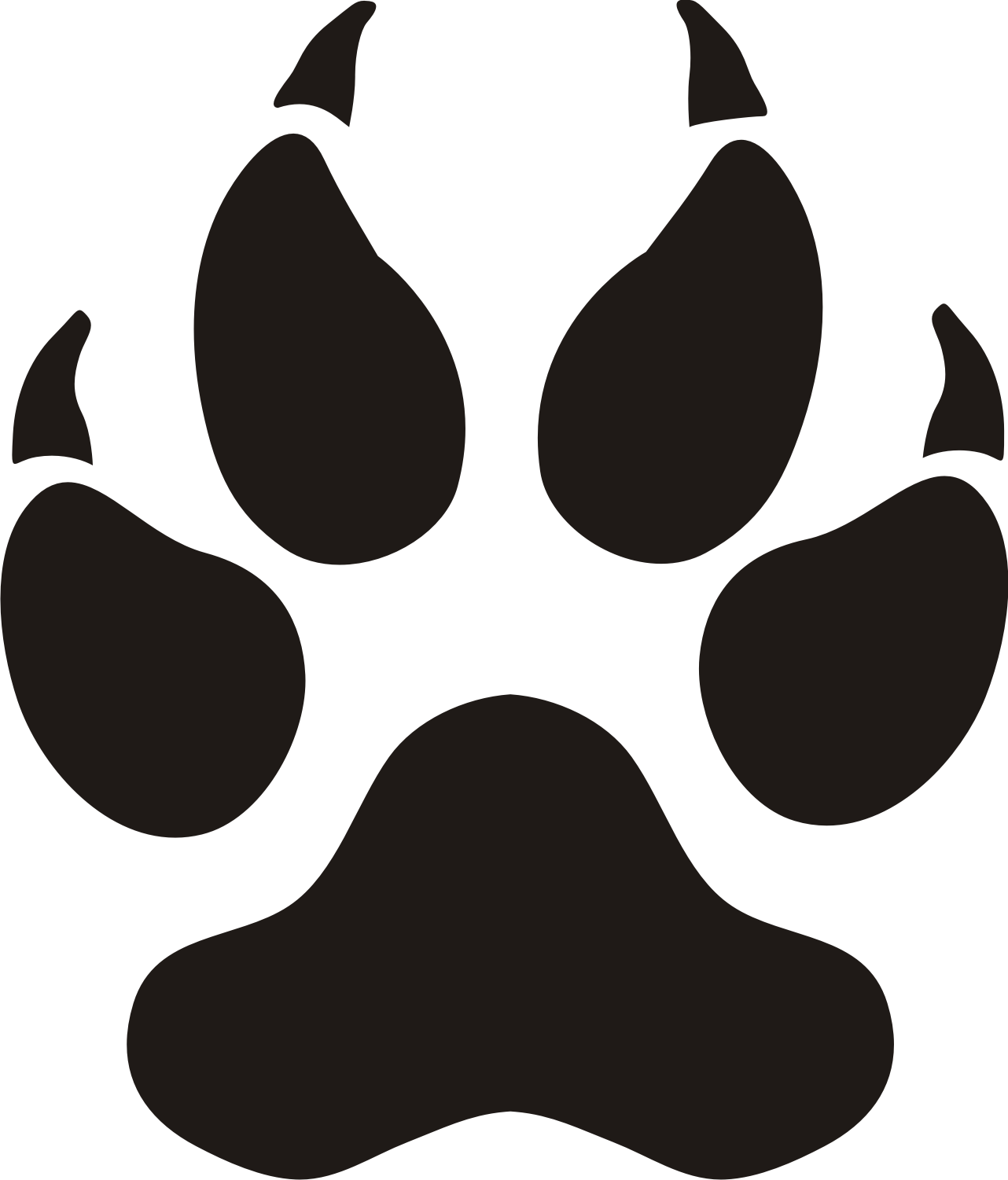 Tiger Paw Print Clipart Tiger Paw Clipart   Clipartfox . - Tiger Paw, Transparent background PNG HD thumbnail