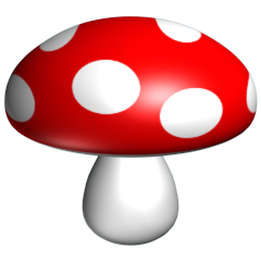 Bugs_Red_Toadstool_240X240 - Toadstool, Transparent background PNG HD thumbnail