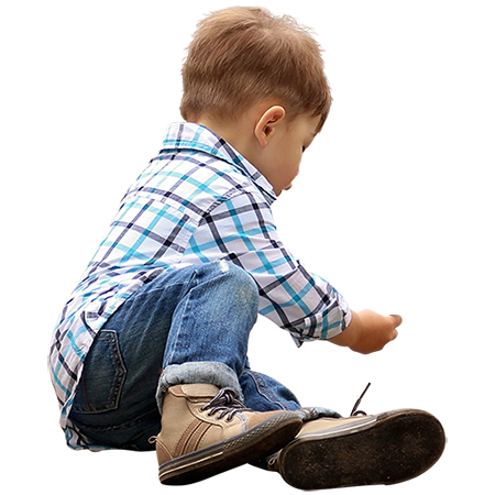 A Toddler Playing On The Ground In Designer Clothes. - Toddler Boy, Transparent background PNG HD thumbnail