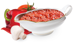 Png Tomato Sauce - Tomato Sauce With Peppers, Mushrooms, Onions, Carrots And Chilli Paste Acute, Enriched Hint Of Garlic. It Is Characterized By A Sharp Taste., Transparent background PNG HD thumbnail