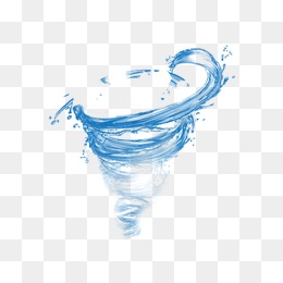 Water Tornado, Blue, Water Elemental, Water Tornado Png And Psd - Tornado, Transparent background PNG HD thumbnail