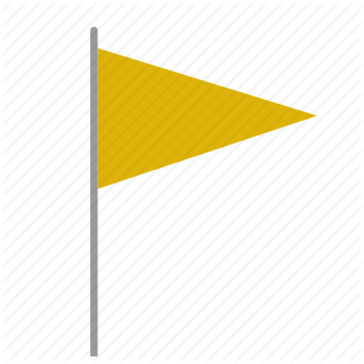 Color, Flag, Signal, Triangle, Yellow Icon - Triangle Flag, Transparent background PNG HD thumbnail