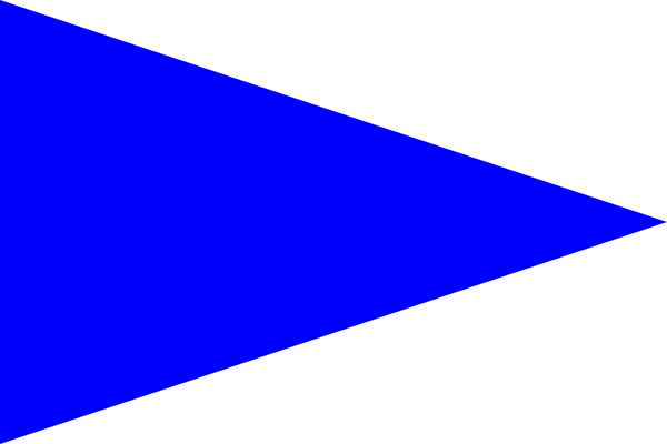 Hereu0027S A Blue Triangle Flag. - Triangle Flag, Transparent background PNG HD thumbnail