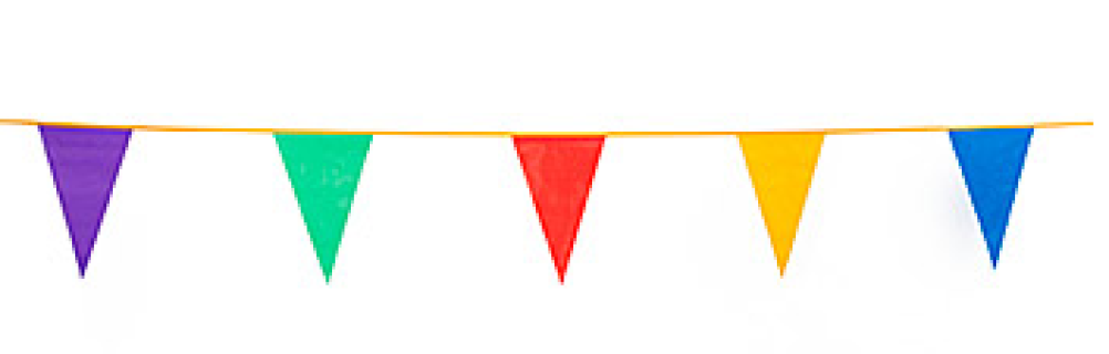 Outdoor Pennant Banner Multi Color 1/pk - Triangle Flag, Transparent background PNG HD thumbnail