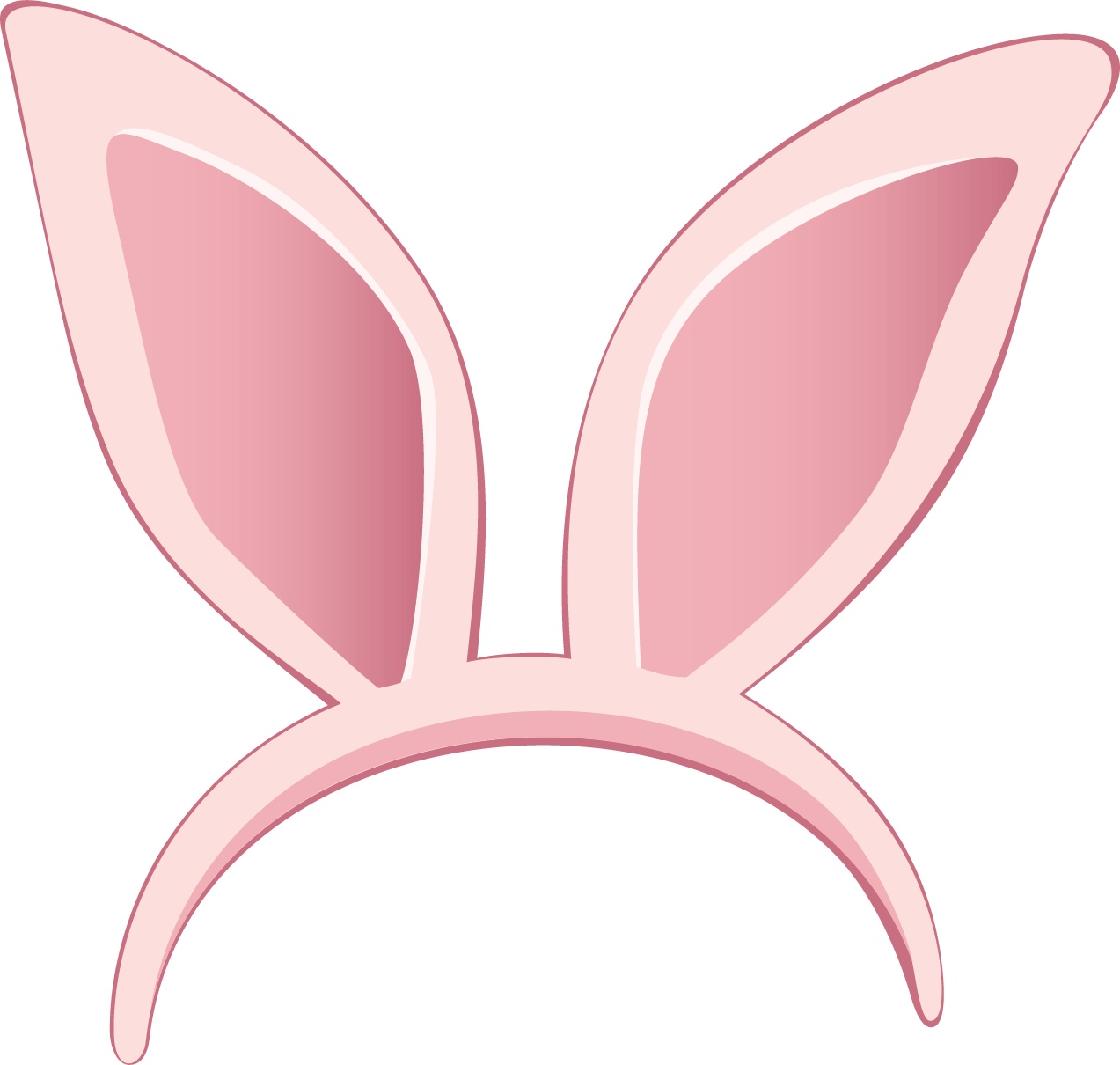 Easter Bunny Ears Png Clipart - Two Ears, Transparent background PNG HD thumbnail