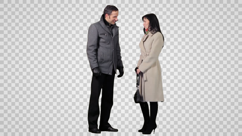 Pretty Girl U0026 Handsome Guy Are Talking U0026 Laughing Face To Face. Side View. - Two People Talking, Transparent background PNG HD thumbnail
