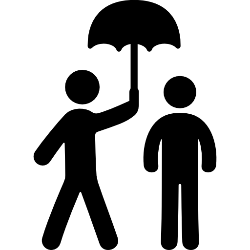 Two People Under An Umbrella Free Icon - Two People, Transparent background PNG HD thumbnail