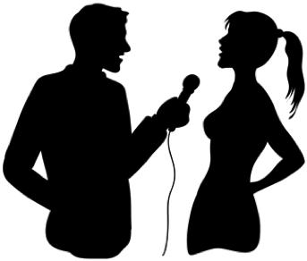 Picture - Two Persons Talking, Transparent background PNG HD thumbnail