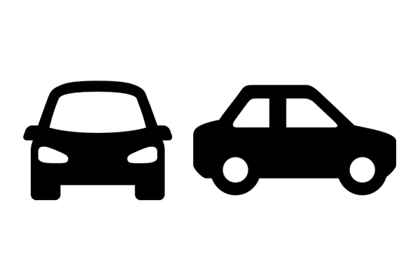 Car Icons - Vehicles Black And White, Transparent background PNG HD thumbnail