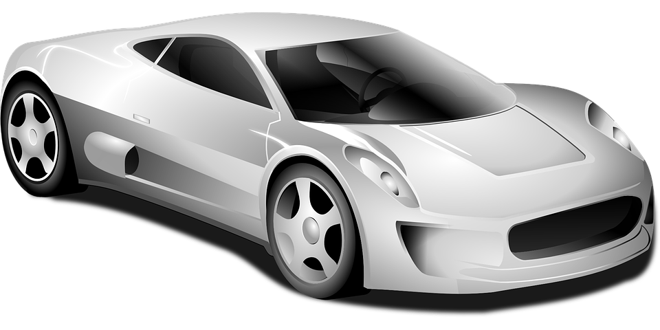 Car, Sport, Sports Car, Automobile - Vehicles Black And White, Transparent background PNG HD thumbnail