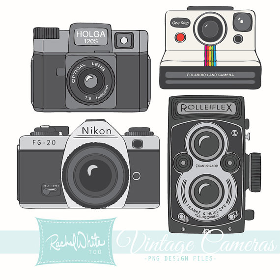 Old Camera Clipart - Vintage Camera, Transparent background PNG HD thumbnail